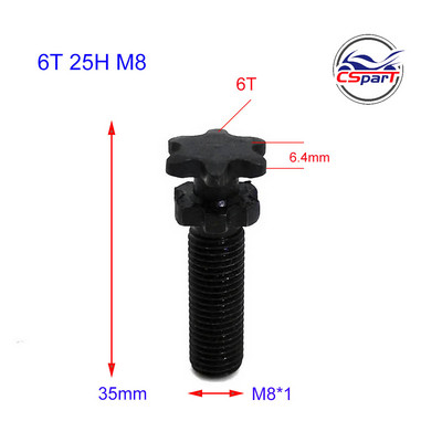 6T 7T 8T 9T 25H T8F M8 M10 Lančana spojka Mjenjač Prednji lančanik za 47cc 49cc 39CC Blata Motor Pocket Bike Mini Moto ATV Quad