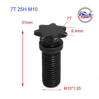 6T 7T 8T 9T 25H T8F M8 M10 Lančana spojka Mjenjač Prednji lančanik za 47cc 49cc 39CC Blata Motor Pocket Bike Mini Moto ATV Quad