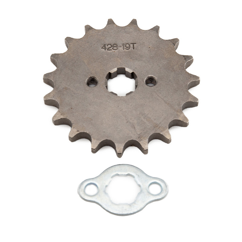 Priekinis variklis 428# 10T 11T 12T 13T 14T 15T 16T 17T 18T 19T dantys 17 mm grandinės žvaigždutė su laikikliu