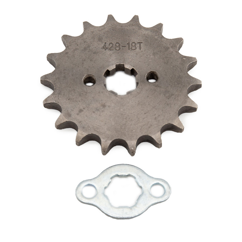 Priekinis variklis 428# 10T 11T 12T 13T 14T 15T 16T 17T 18T 19T dantys 17 mm grandinės žvaigždutė su laikikliu