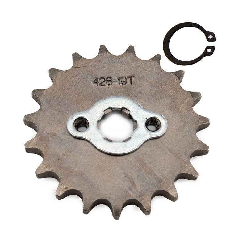 Priekinis variklis 428# 10T 11T 12T 13T 14T 15T 16T 17T 18T 19T dantys 17 mm grandinės žvaigždutė su laikikliu