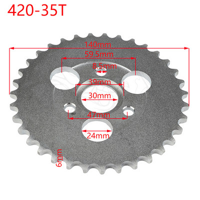 24T/26T/29T/31T/35T/37T hambad Z50 tagumine hammasratas Pitbike RM Monkey Bike 50CC 420 mootorratta osadele