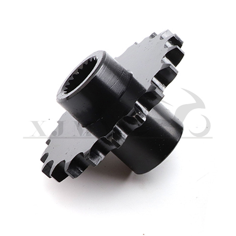 Pavaros pavara 19T 428 žvaigždutė 19 dantų metalinė juoda, skirta Gy6 125cc 150cc Quad Dirt Bike ATV Buggy Motociklas Go Kart / Cart