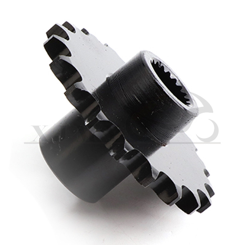 Pavaros pavara 19T 428 žvaigždutė 19 dantų metalinė juoda, skirta Gy6 125cc 150cc Quad Dirt Bike ATV Buggy Motociklas Go Kart / Cart