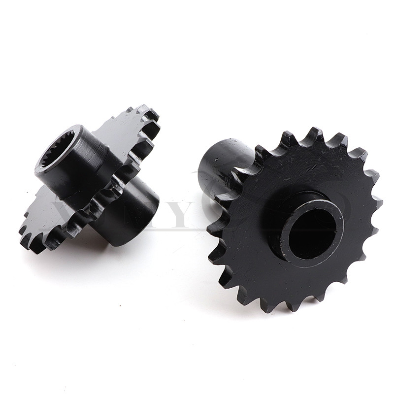 Pavaros pavara 19T 428 žvaigždutė 19 dantų metalinė juoda, skirta Gy6 125cc 150cc Quad Dirt Bike ATV Buggy Motociklas Go Kart / Cart