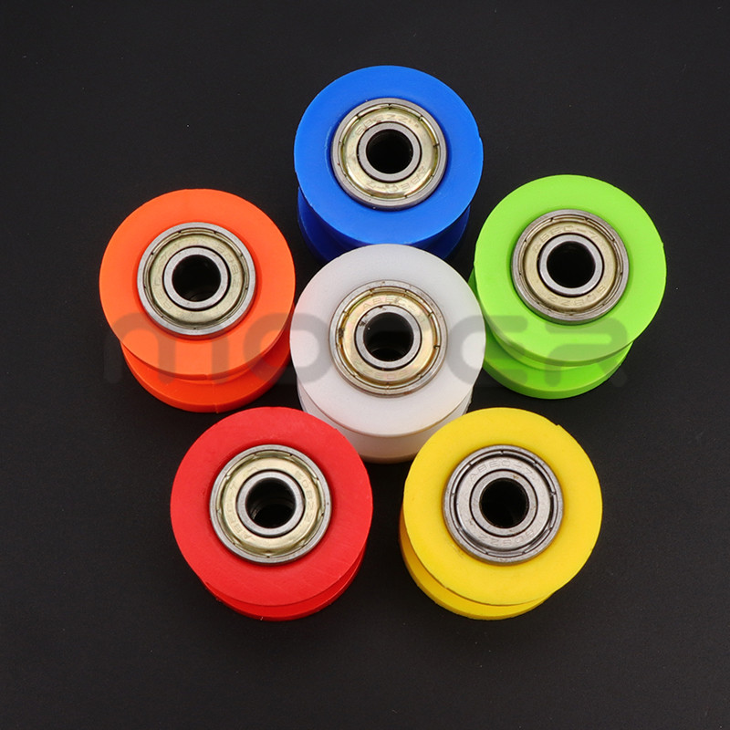 8/10 mm rato įtempiklio kreiptuvas varančiosios grandinės ritinėlio skriemulys, skirtas keturračiui CRF CR XR enduro motociklo duobės purvo mini dviračiui motokroso purvo dviračiui