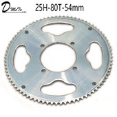 54mm 80 hambaga 25H tagumise keti ketiratas 2-taktilisele 47cc 49cc mootorile Hiina mini-ATV Quad 4-rattaline taskuratas roller Goped