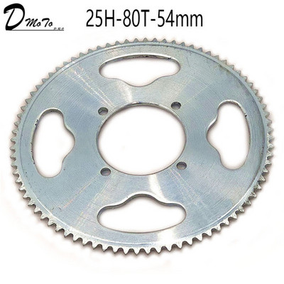 54mm 80 hambaga 25H tagumise keti ketiratas 2-taktilisele 47cc 49cc mootorile Hiina mini-ATV Quad 4-rattaline taskuratas roller Goped