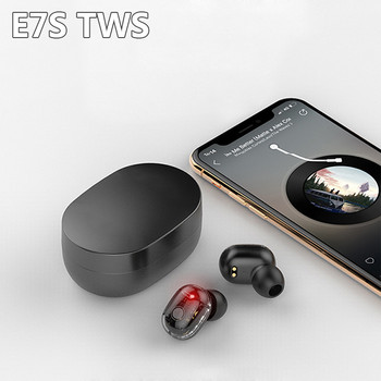 Ακουστικά Bluetooth E7S V5.0 Ασύρματο ακουστικό TWS Έλεγχος αφής Μουσική HiFi σε ακουστικά ακουστικών με μικρόφωνα Ακουστικά κλήσης