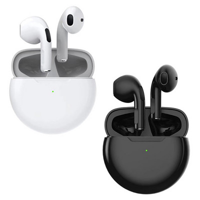 Pro 6 TWS Ασύρματο ακουστικό Bluetooth Gamer με Mic Air Pro 6 Earbuds Ασύρματα ακουστικά Βοηθήματα ακοής Fone Ακουστικά Bluetooth