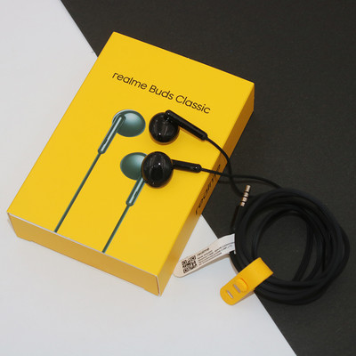 Realme Buds Classic Earphone In-line HD Microphone Built-in Music Call Control 14.2mm Audio Drive For Q3 Pro GT Neo Q3 Q2 V11