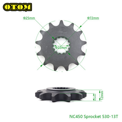 Motociklo priekinė žvaigždutė variklio grandinės ratas 520 530 13T 14T skirtas ZONGSHEN NC250 NC450 CB250-F CB250D-G AVANTIS MOTOLAND BRZ KAYO