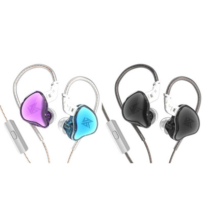 Ανθεκτικά & ελαφριά ακουστικά KZ EDC Υψηλής ποιότητας καλώδια ισχυρής γραμμής Άνετα για χρήση Ακουστικά με/χωρίς μικρόφωνο
