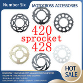 420/428 kett 35T/37T/39T/41T/43T/45T/48T Mootorratta ketiratas Tagumine ketiratas 110cc 125cc 140cc Dirt Bike ATV jaoks