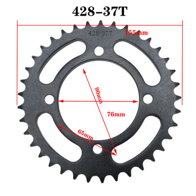 420/428 kett 35T/37T/39T/41T/43T/45T/48T Mootorratta ketiratas Tagumine ketiratas 110cc 125cc 140cc Dirt Bike ATV jaoks