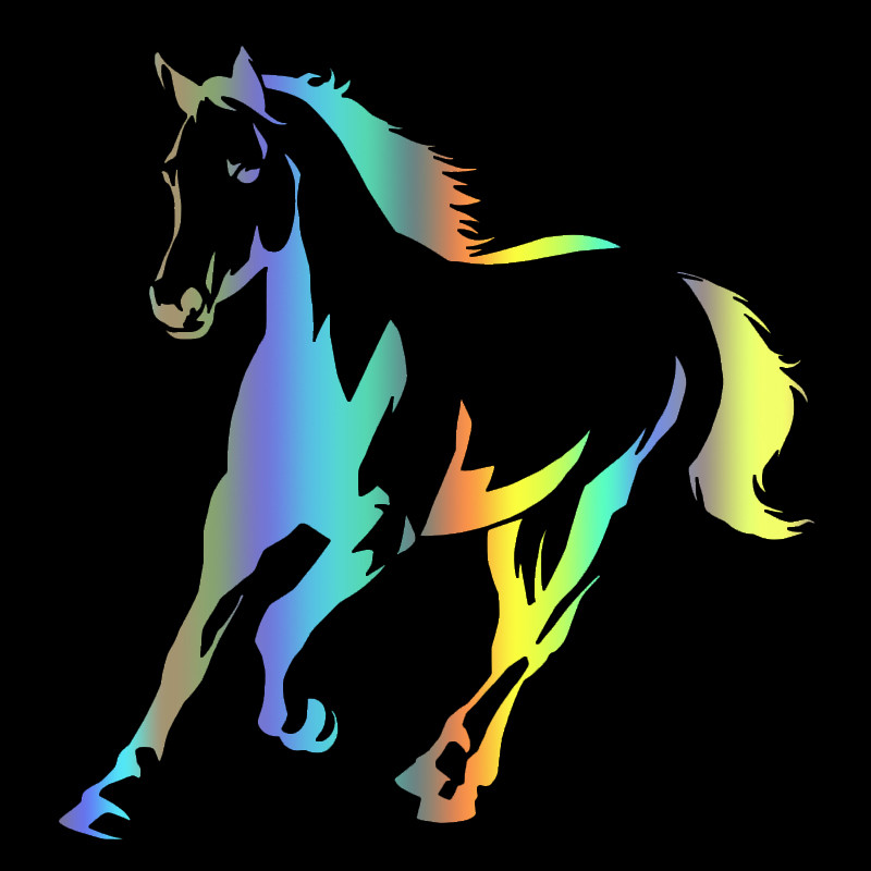 Naljepnica za osobnost automobila Naljepnice za modeliranje konja PVC modni branik za automobile Ukrasni dodaci Zaštita od sunca Vodootporna naljepnica