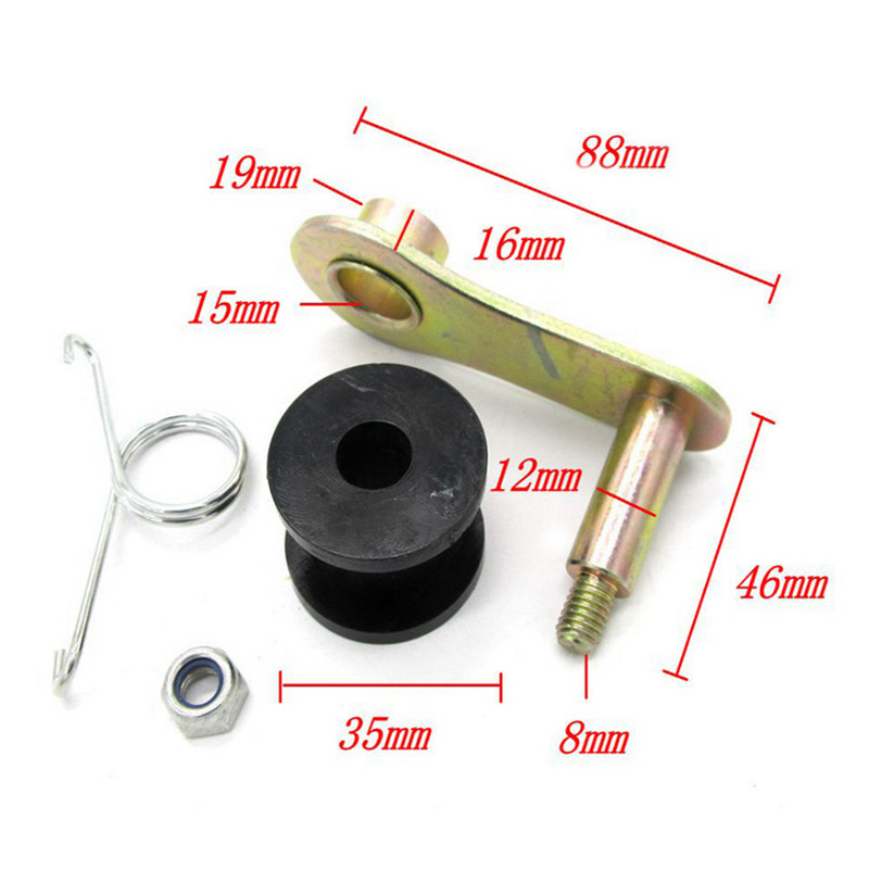 Motociklo grandinės ritininis įtempiklis su spyruokle 110cc 125cc 140cc keturračiai Motociklų mini dviračių grandinės Purvo duobės purvo priedai