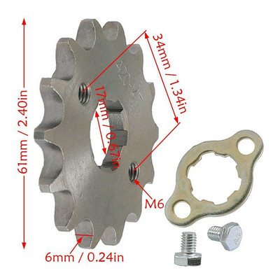 TDPRO Motocicletă 420 14/15/16T 20mm Pinion Față Motor pentru 110cc 125cc Lifan SSR Taotao Dirt Bike