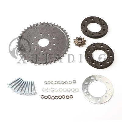 Set de tampoane de montare pentru pinion spate cu 44 de dinți, potrivite pentru piese de pinion motorizat pentru bicicletă motorizată de 49cc, 66cc și 80cc