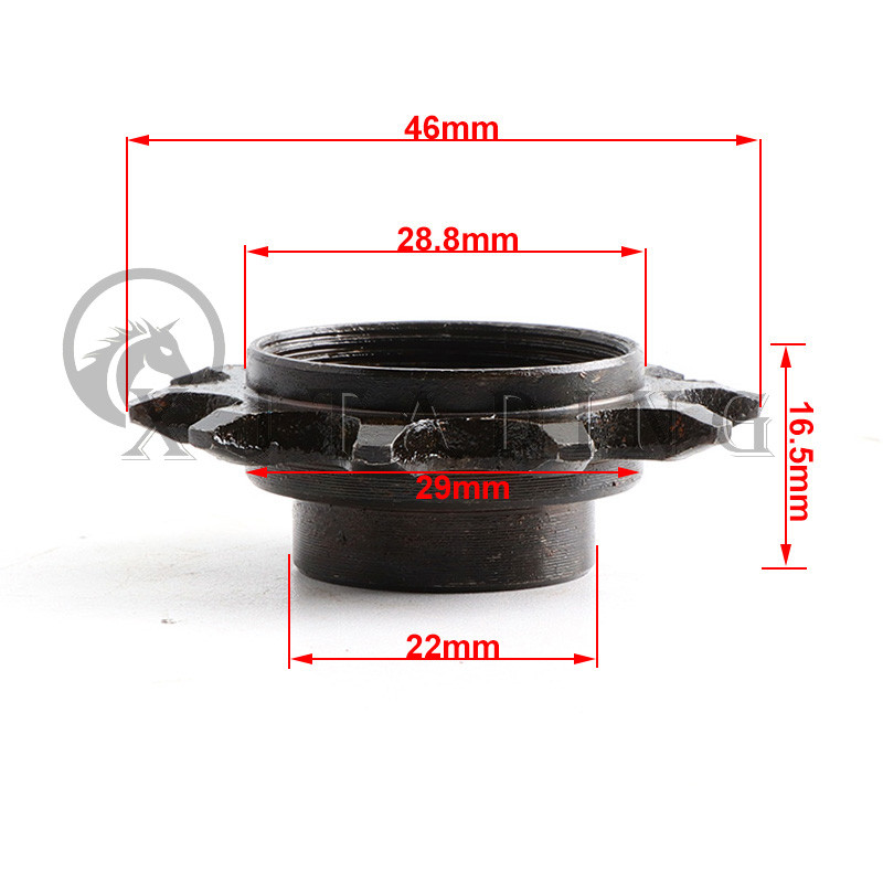 44 danties galinės pavaros žvaigždutės variklio komplektas, tvirtinimo trinkelės, tinkamos 49cc 66cc 80cc motorizuoto dviračio dviračio galinės pavaros žvaigždutės dalims