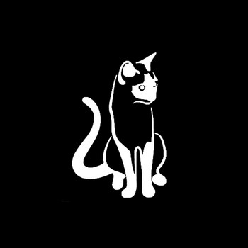 9,1cm*14cm Kitten Siamese Cat Cute Pet Animal Art Αυτοκόλλητα αυτοκινήτου Vinyl Decal Μαύρο ασημί για αυτοκόλλητα Suzuki