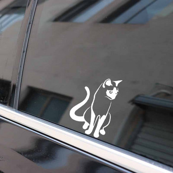 9,1 CM * 14 CM коте сиамска котка сладък домашен любимец животно изкуство стикери за кола винилова стикера черно сребро за стикери Suzuki