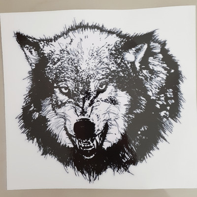 20x20cm Decal auto Lup Accesorii exterioare pentru mașini și motociclete Autocolant de vinil Decalcomar amuzant Decorare mașină personalizată