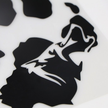 1 бр. Индивидуален стикер за кола с отпечатък на вълча лапа Винилова стикера Творчески декор 12X18.3CM