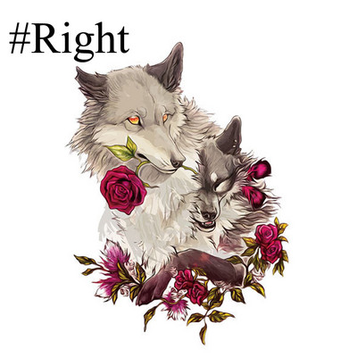 1 buc. autocolante de lup trandafir pe mașină, vinil impermeabil, accesorii amuzante pentru autocolante pentru mașini universale