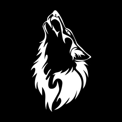 Autocolante Tancredy Autocolant lup urlat Autocolant pentru bara de protectie Autocolant pentru stilul masinii Decorare portiere masina Geam Vinil Decal rezistent la apa