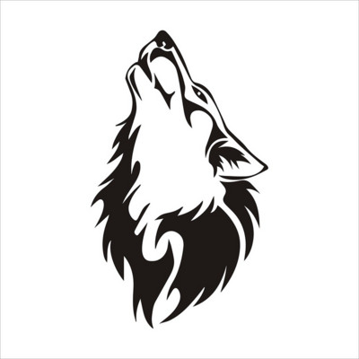 Autocolante Tancredy Autocolant lup urlat Autocolant pentru bara de protectie Autocolant pentru stilul masinii Decorare portiere masina Geam Vinil Decal rezistent la apa