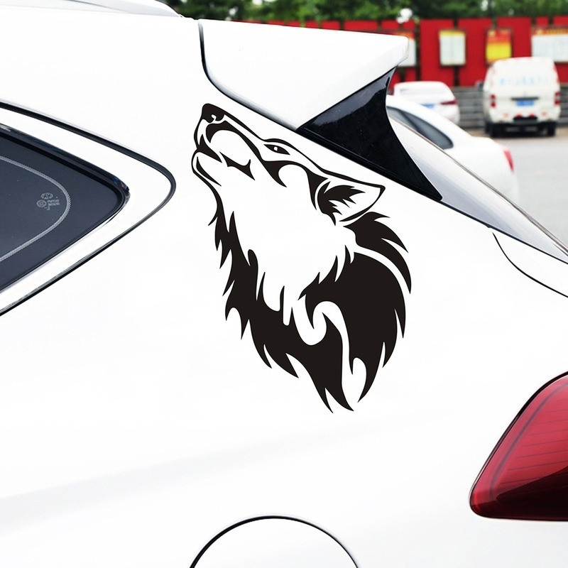 Autocolante Tancredy Autocolant lup urlat Autocolant pentru bara de protectie Autocolant pentru stilul masinii Decorare portiere masina Geam Vinil Decal rezistent la apa