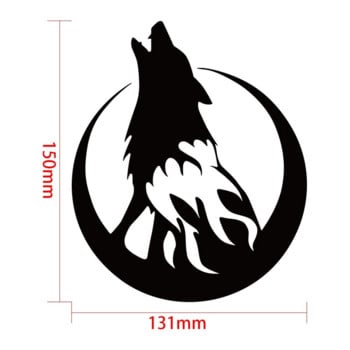 Луната и вълкът Стикери за кола и стикери Мотоциклетни стикери Аксесоари Винил Декорация на автомобилни стилове по цялото тяло
