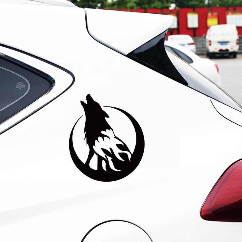 Autocolante și decalcomanii pentru mașini Luna și Lupul Autocolante pentru motociclete Accesorii Vinil Decorație pentru stiluri de mașină completă