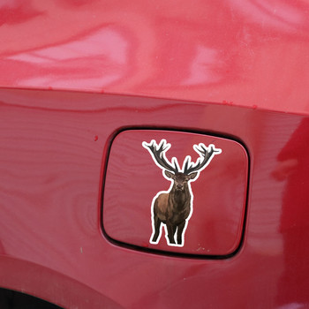12x8cm Αυτοκόλλητο Cartoon Animal Deer Cartoon Creative Decal ForWindow Truck Camper Κιθάρα Καινοτομία Διακόσμηση με προστασία από τις γρατσουνιές γραφικό PVC
