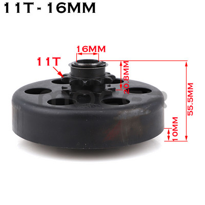 16 mm 19 mm 20 mm 25.4 mm Centrifugalna automatska spojka 10/11/12/13/14 zub za GO Kart Fun Karting Minibike motor 420/35# Lanac