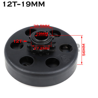 16 mm 19 mm 20 mm 25.4 mm Centrifugalna automatska spojka 10/11/12/13/14 zub za GO Kart Fun Karting Minibike motor 420/35# Lanac