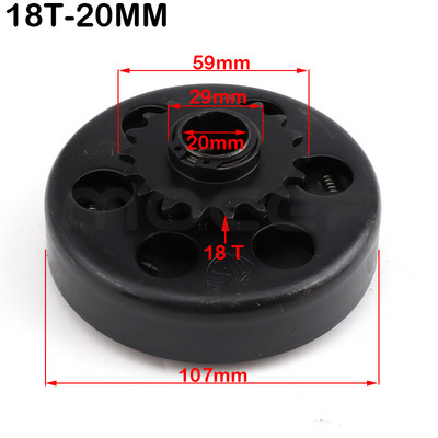 16 mm 19 mm 20 mm 25.4 mm Centrifugalna automatska spojka 10/11/12/13/14 zub za GO Kart Fun Karting Minibike motor 420/35# Lanac