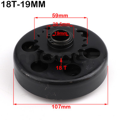 16 mm 19 mm 20 mm 25.4 mm Centrifugalna automatska spojka 10/11/12/13/14 zub za GO Kart Fun Karting Minibike motor 420/35# Lanac