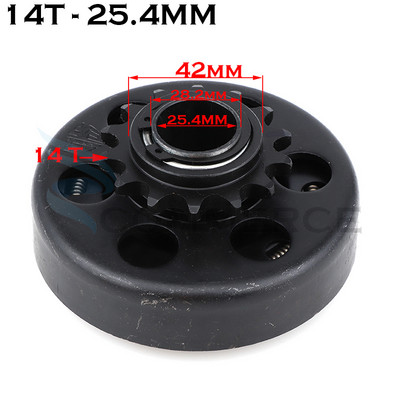 16/19/20/25,4 mm GO Kart Fun Centrifugal Automatic Clutch 3/4" 10/11/12/13/14/18T 420\350\428 Αλυσίδα για κινητήρα Minibike Karting