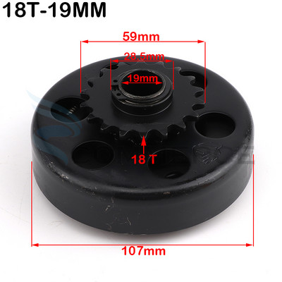 16/19/20/25,4 mm GO Kart Fun Centrifugal Automatic Clutch 3/4" 10/11/12/13/14/18T 420\350\428 Αλυσίδα για κινητήρα Minibike Karting