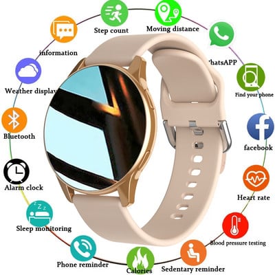 ZODVBOZ Нови дамски смарт часовник за Bluetooth обаждане, сърдечен ритъм, мониторинг на кръвното налягане, смарт часовници IP67, водоустойчив мъжки смарт часовник + кутия