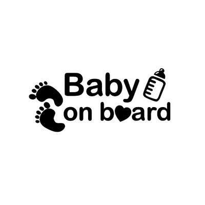 JuYouHui Eksterjero Priedai Lipdukai Asmenybė Kūdikis laive Pieno butelis Meilės pėdsakai Automobilio lipdukas Nešiojamasis kompiuteris KK Vinilo lipdukai