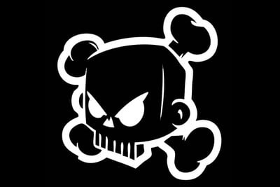 Personaj de desene animate supărat Avatar Ken Block Skull Personality Car Stickers for Window Body Decoration Decal