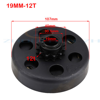 Αξεσουάρ μοτοσικλέτας Clutch Karting 10 \11\12\13\14\18Tooth 420\35\428 Chain For GO Kart Dirt Pit Bike Motor Touring Motocross