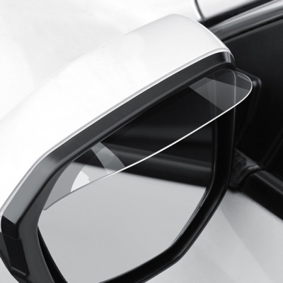 2 vnt. Skaidrus automobilio galinio vaizdo veidrodis nuo lietaus antakių skydas nuo lietaus universalus galinio vaizdo veidrodžio dangtelis Lietingo saugaus vairavimo priedai