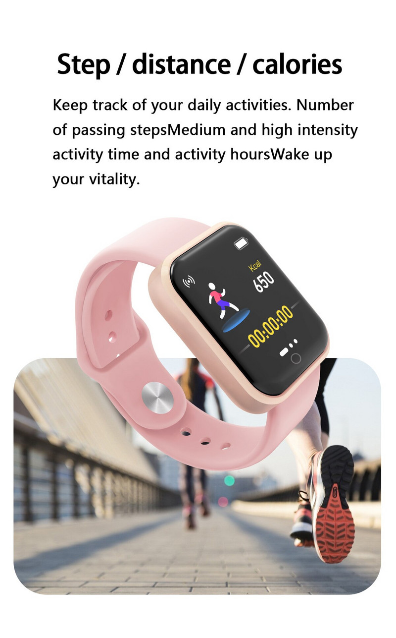 Okosóra Sport Fitness Tracker Férfiak Fényképes Alvás Fitness Üzenet Emlékeztető 1,44 hüvelykes számlap Iwo