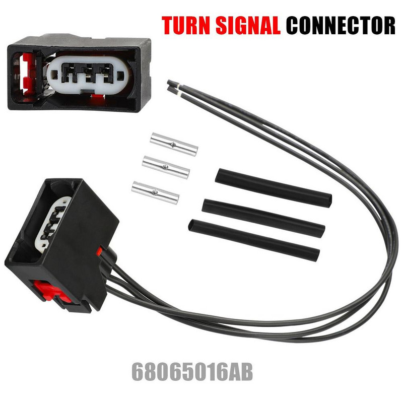 Automobilio priekinio posūkio signalo jungties kištuko laidai, tinkami Jeep Wrangler JK 2007-2018 Jeep Jk 68065016AB Priedai drop