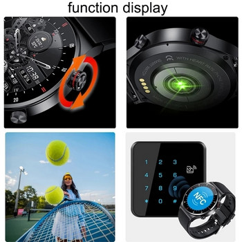 NFC Bluetooth Call Business Smartwatch Ανδρικό ECG+PPG Έξυπνο ρολόι αθλητικής φυσικής κατάστασης για Android IOS