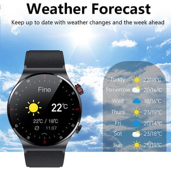 NFC Bluetooth Call Business Smartwatch Men ECG+PPG Монитор за кръвно налягане Спортен фитнес Smart Watch за Android IOS